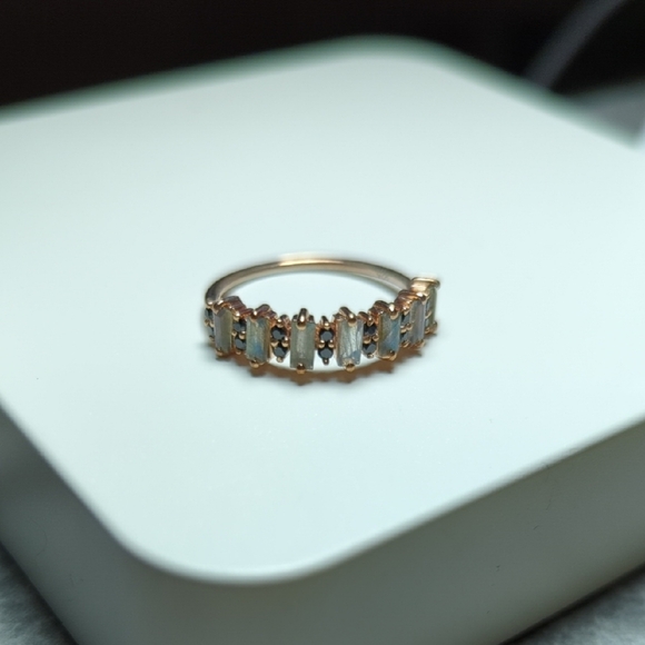 Local Eclectic Jewelry - Jewelry Archives - Rose Gold, Labradorite, and Spinel Women's Ring